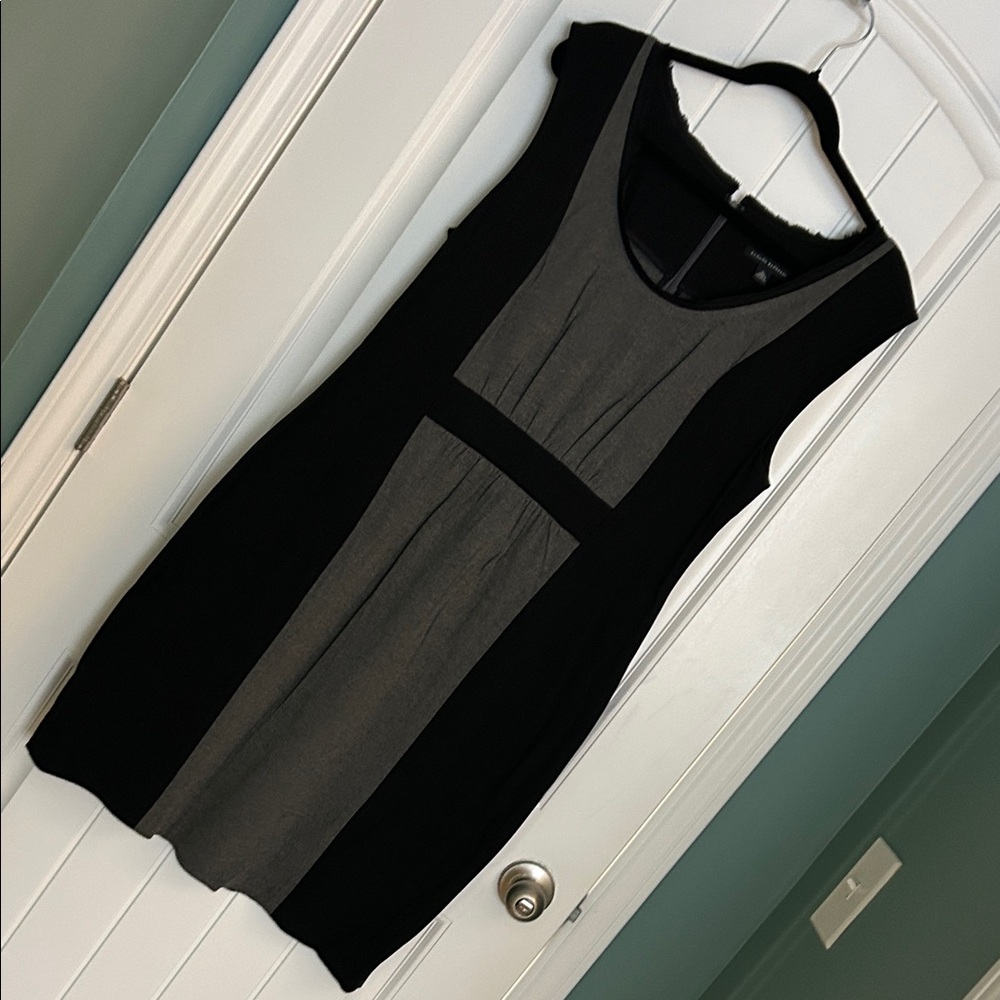 Banana Republic Black and Gray Colorblock Tunic